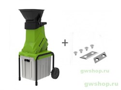 Измельчитель электрический GREENWORKS GACSB+ комплект ножей в подарок! Greenworks 2206707, 2930107 - фото 687289