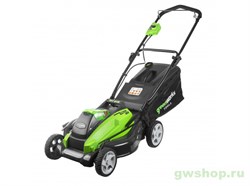 Газонокосилка аккумуляторная G-MAX 40V GREENWORKS G40LM45K4 c АКБ 4АЧ и ЗУ Greenworks 2500107VB - фото 687511