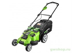 Газонокосилка G-MAX 40V GREENWORKS Twin Force G40LM49DB с АКБ 5 Ач и ЗУ Greenworks 2500207K5 - фото 687530