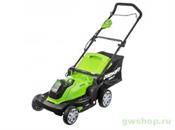 Газонокосилка аккумуляторная G-MAX 40V GREENWORKS G40LM41 с АКБ 5 Ач и ЗУ Greenworks 2504707UG - фото 687798