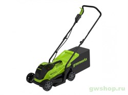 Газонокосилка аккумуляторная GREENWORKS GD24LM33K2 24V с 1хАКБ 2Ач и ЗУ Greenworks 2516107UA - фото 687919