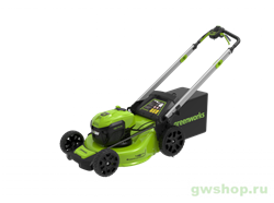 Газонокосилка аккумуляторная Самоходная 40V GREENWORKS GD40LM48SP с АКБ 5 Ач и ЗУ Greenworks 2517407K5 - фото 687933