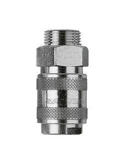 Автоматическая быстроразъемная муфта SAMOA 1/4", соед. резьба 1/2" BSP (M) 253012 - фото 690332