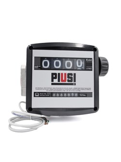 Счетчик PIUSI K44/PULSER 00056500A для дизельного топлива, 20-120 л/мин, 4-х разрядный механический, с импульсным выходом - фото 690440