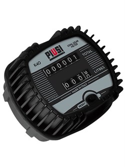 Счетчик PIUSI K40 F00490020 для масла, 1-30 л/мин, 3-х разрядный механический - фото 690456