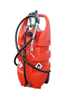 Резервуар Emiliana Serbatoi Emilcaddy 110 EML110VY24V для масла, электронасос 24В, 3 м шланг, мех. пистолет с гибким носиком, мобильный - фото 690800