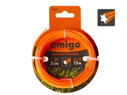 Леска для триммеров Amigo 70351 "Звезда" 2 мм 15 м - фото 691752