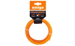 Леска для триммеров Amigo 70124 2,4 мм звезда 15 м - фото 691757