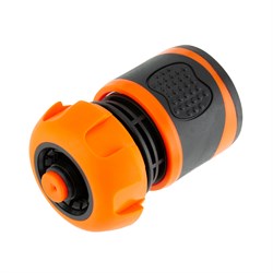Коннектор для шланга Amigo с soft-покрытием серия XXL 79513 с аквастопом 1/2" - фото 693014