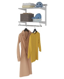 Гардеробная система ПРАКТИК Basic G60S белая S70199913501 - фото 709498