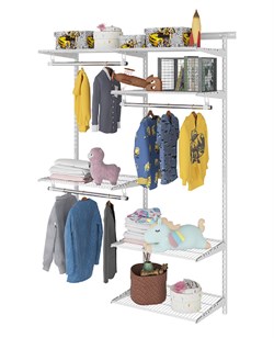 Гардеробная система ПРАКТИК Optima G120 белая S70199916501 - фото 709508