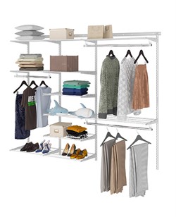 Гардеробная система ПРАКТИК Max G210 белая S70199919001 - фото 709530