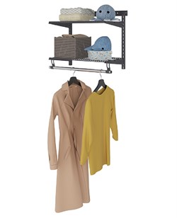 Гардеробная система ПРАКТИК Basic G60S графит S70299913415 - фото 709543