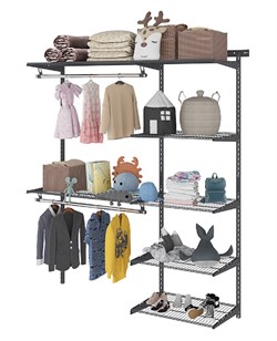 Гардеробная система ПРАКТИК Optima G150 графит S70299917515 - фото 709556