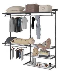 Гардеробная система ПРАКТИК Optima G180 графит S70299918515 - фото 709560