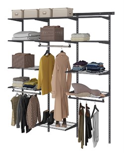 Гардеробная система ПРАКТИК Max G180 графит S70299918015 - фото 709567