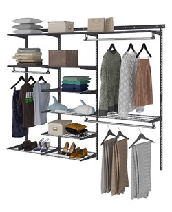 Гардеробная система ПРАКТИК Max G210 графит S70299919015 - фото 709569