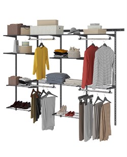 Гардеробная система ПРАКТИК Max G240 графит S70299919615 - фото 709571