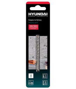 Сверло Hyundai по бетону 4,0x75/40мм Hyundai 202301