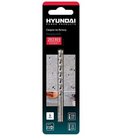 Сверло Hyundai по бетону 6,0x100/60мм Hyundai 202303