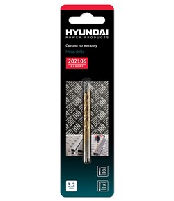 Сверло Hyundai по металлу 3,2x65/36мм Hyundai 202106