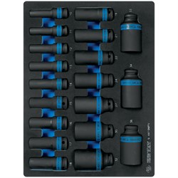 Набор ударных глубоких торцевых головок 1/2", шестигранные, 10-36 мм, ложемент, 19 предметов KING TONY 9-4419MPV TONY - фото 714824