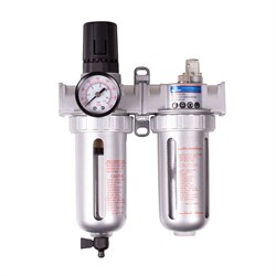Фильтр влагоотделитель с редуктором и лубрикатор 1/2", с манометром KING TONY 799A0-43C TONY - фото 714902
