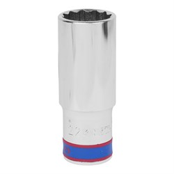 Головка торцевая глубокая двенадцатигранная 1/2", 22 мм KING TONY 423022M TONY - фото 715039