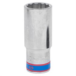 Головка торцевая глубокая двенадцатигранная 1/2", 23 мм KING TONY 423023M TONY - фото 715040