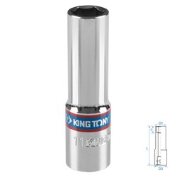 Головка торцевая глубокая шестигранная 3/8", 11 мм KING TONY 323511M TONY - фото 715057