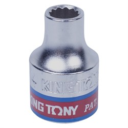 Головка торцевая стандартная двенадцатигранная 3/8", 1/4", дюймовая KING TONY 333008S TONY - фото 715087