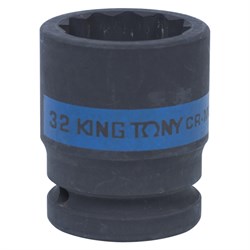 Головка торцевая ударная двенадцатигранная 3/4", 32 мм KING TONY 653032M TONY - фото 715113