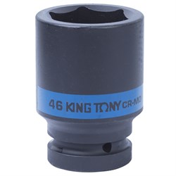 Головка торцевая ударная глубокая шестигранная 1", 46 мм KING TONY 843546M TONY - фото 715158