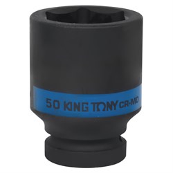 Головка торцевая ударная глубокая шестигранная 1", 50 мм KING TONY 843550M TONY - фото 715161