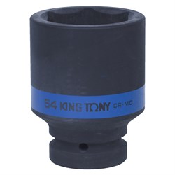 Головка торцевая ударная глубокая шестигранная 1", 54 мм KING TONY 843554M TONY - фото 715163