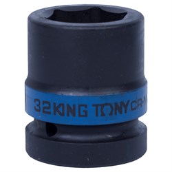 Головка торцевая ударная шестигранная 1", 32 мм KING TONY 853532M TONY - фото 715320