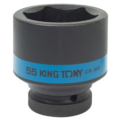 Головка торцевая ударная шестигранная 1", 55 мм KING TONY 853555M TONY - фото 715342