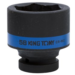 Головка торцевая ударная шестигранная 1", 58 мм KING TONY 853558M TONY - фото 715344