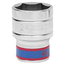 Головка торцевая стандартная шестигранная 1/2", 24 мм KING TONY 433524M TONY - фото 715464