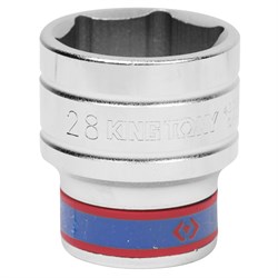 Головка торцевая стандартная шестигранная 1/2", 28 мм KING TONY 433528M TONY - фото 715470