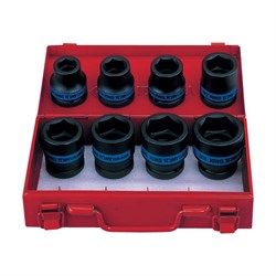 Набор ударных торцевых головок 3/4", шестигранные, 19-38 мм, 8 предметов KING TONY 6408MP10 TONY - фото 715514