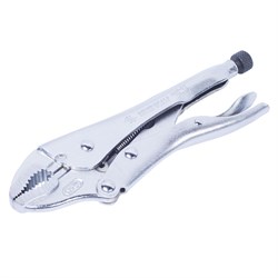 Зажим с фиксатором 254 мм, с закругленными губками KING TONY 6011-10R TONY - фото 715529