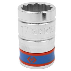 Головка торцевая стандартная двенадцатигранная 1/2", 17 мм KING TONY 433017M TONY - фото 715603