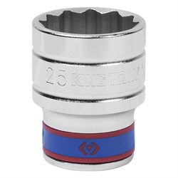 Головка торцевая стандартная двенадцатигранная 1/2", 25 мм KING TONY 433025M TONY - фото 715621