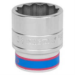 Головка торцевая стандартная двенадцатигранная 3/4", 38 мм KING TONY 633038M TONY - фото 715638