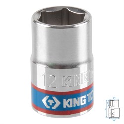 Головка торцевая стандартная шестигранная 3/8", 12 мм KING TONY 333512M TONY - фото 715676