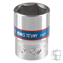 Головка торцевая стандартная шестигранная 1/4", 13 мм KING TONY 233513M TONY - фото 715678