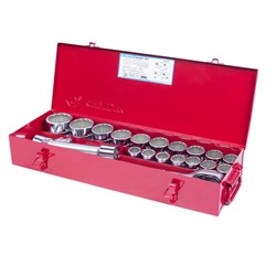 Набор торцевых головок с принадлежностями 3/4", двенадцатигранные, 21-50 мм, 23 предмета KING TONY 6023MR TONY - фото 715689