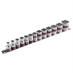 Набор торцевых головок 3/8", двенадцатигранные, 1/4"-13/16", 13 предметов KING TONY 3013SR TONY - фото 715692
