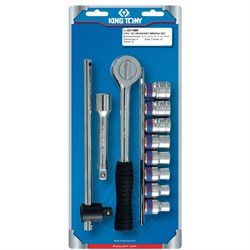 Набор торцевых головок 1/2", шестигранные, 10-19 мм, 11 предметов KING TONY 4311MR TONY - фото 715706